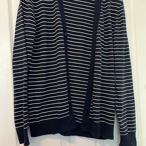Navy stripe cardigan - Picture 5 of 6